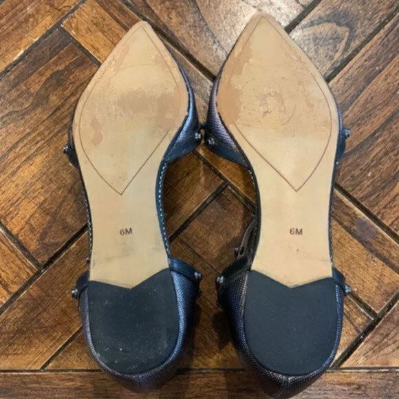 Halogen Olson Pointy Toe Silver Metallic Flats, Size: US 6 Regular (M, B) - Picture 12 of 14